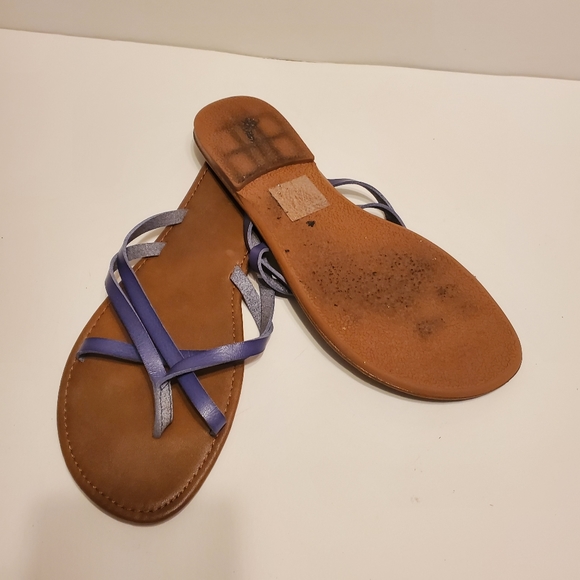 Sonoma Blue Flip Flop Sandals, Sz Large 9 - Picture 5 of 5